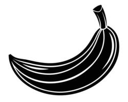 een banaan silhouet ontwerp vector