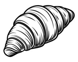 zoet croissant ontwerp vector