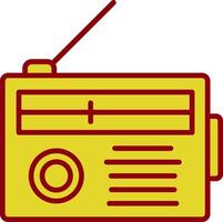 radio wijnoogst icoon ontwerp vector