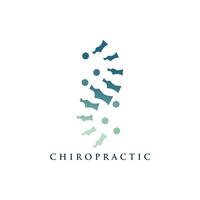 chiropractie logo ontwerp uniek idee concept vector