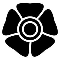 lijk bloem glyph icoon vector