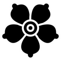bloem glyph icoon vector