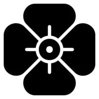 papaver glyph icoon vector