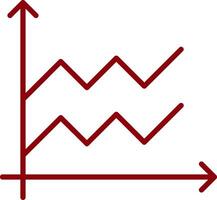 Oppervlakte diagram wijnoogst icoon ontwerp vector