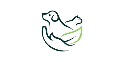 creatief logo ontwerp dier huisdier, kat, hond, Gezondheid, logo ontwerp sjabloon, icoon, , symbool, creatief idee. vector