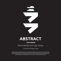 abstract minimalistische logo ontwerp voor merk of bedrijf vector