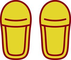 slippers wijnoogst icoon ontwerp vector