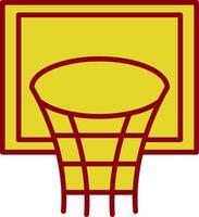 basketbal hoepel wijnoogst icoon ontwerp vector