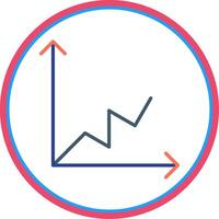 vlak cirkel diagram vlak cirkel icoon vector