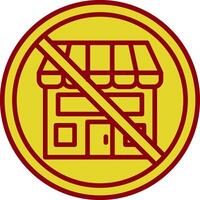 verboden teken wijnoogst icoon ontwerp vector