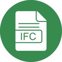 ifc het dossier formaat multi kleur cirkel icoon vector