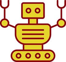 robot wijnoogst icoon ontwerp vector