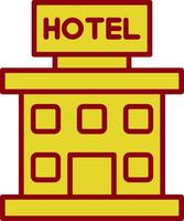 hotel wijnoogst icoon ontwerp vector