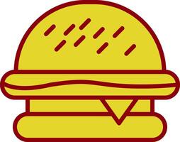 hamburger wijnoogst icoon ontwerp vector