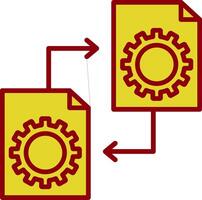 het dossier beheer wijnoogst icoon ontwerp vector