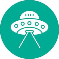 ufo multi kleur cirkel icoon vector