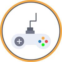gaming vlak cirkel icoon vector