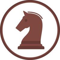 schaak vlak cirkel icoon vector