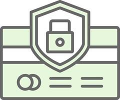 credit kaart veiligheid filay icoon ontwerp vector