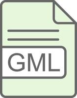 gml het dossier formaat filay icoon ontwerp vector