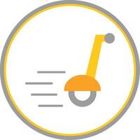 Segway vlak cirkel icoon vector