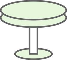 ronde tafel filay icoon ontwerp vector