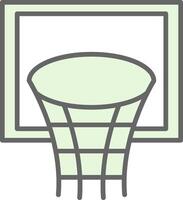 basketbal hoepel filay icoon ontwerp vector