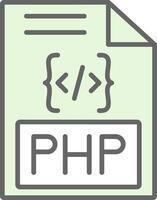 php filay icoon ontwerp vector