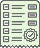 checklist filay icoon ontwerp vector