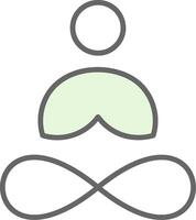 yoga filay icoon ontwerp vector