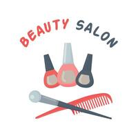 schoonheid salon icoon clip art avatar logotype geïsoleerd illustratie vector