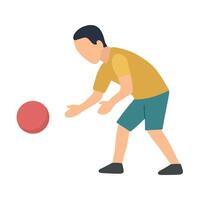 kickball icoon clip art avatar logotype geïsoleerd illustratie vector