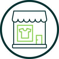 kleding winkel lijn cirkel icoon ontwerp vector