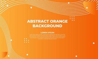 abstract oranje plat geometrisch achtergrondontwerp vector