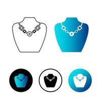 abstracte sieraden showcase pictogram illustratie vector