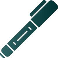 pen glyph helling icoon vector