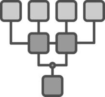 structuur lijn gevulde grijswaarden icoon ontwerp vector