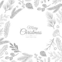 merry christmas abstracte kaart met frame. kerstmis verkoop, vakantie webbanner.