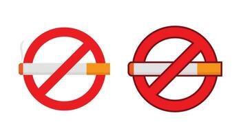 niet roken pictogram teken vector ontwerp op witte achtergrond