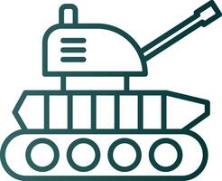 tank lijn helling icoon vector