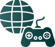 gaming glyph helling icoon vector