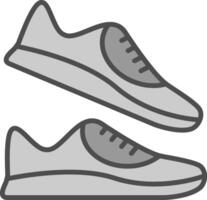 jogger lijn gevulde grijswaarden icoon ontwerp vector