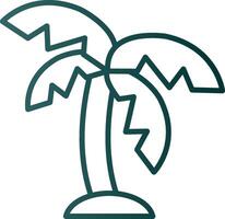 palm lijn helling icoon vector