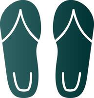 sandalen glyph helling icoon vector