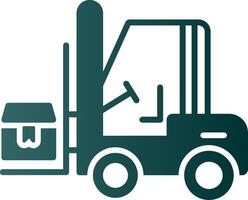 heftruck glyph helling icoon vector