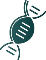 dna glyph helling icoon vector