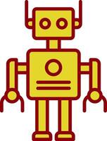 robot wijnoogst icoon ontwerp vector