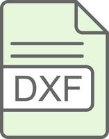 dxf het dossier formaat filay icoon ontwerp vector