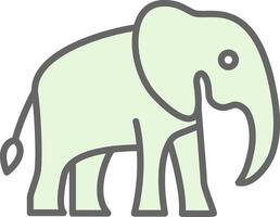 olifant filay icoon ontwerp vector