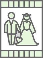 bruiloft uitnodiging filay icoon ontwerp vector